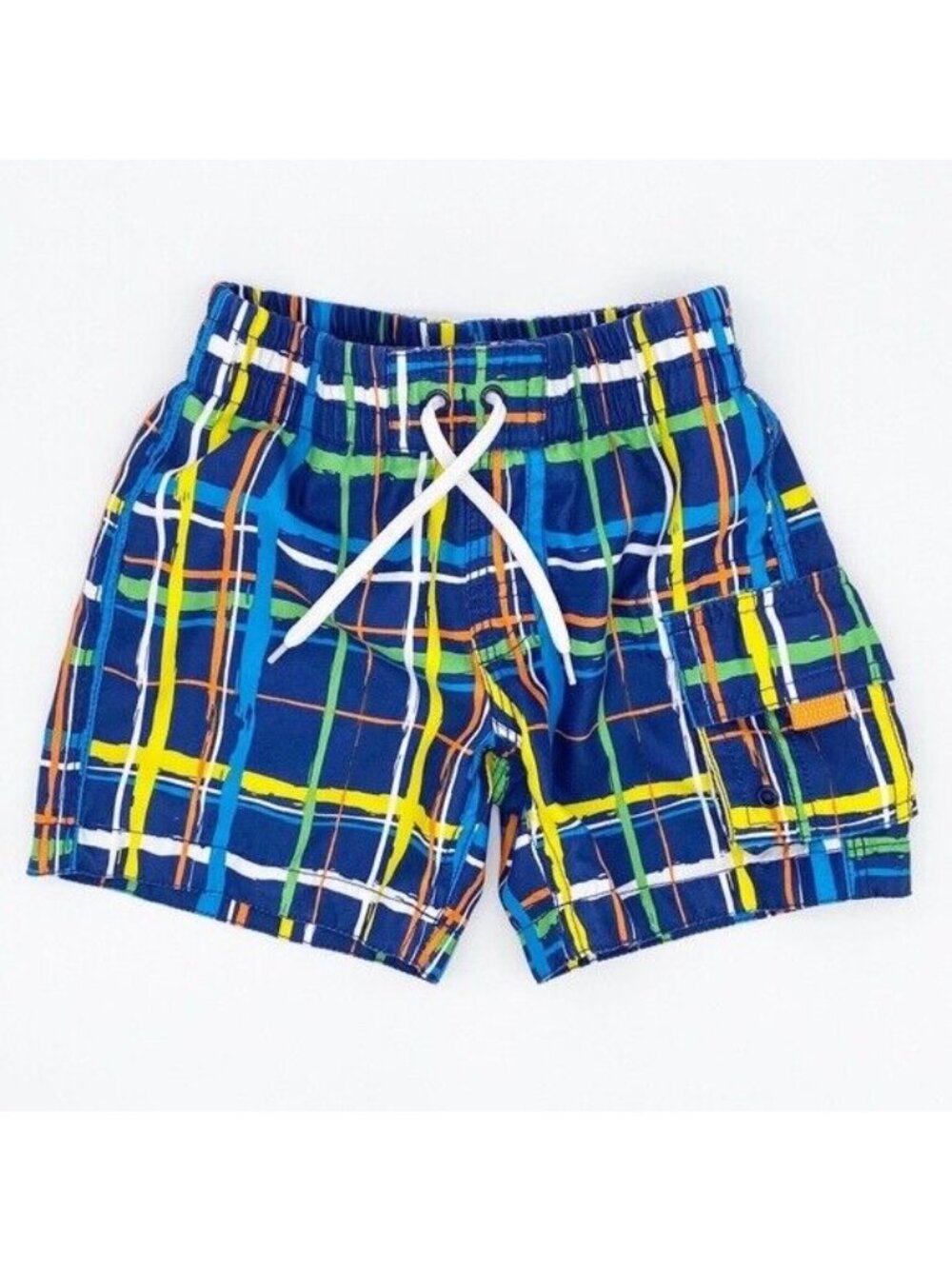 Wave Zone Cargo Printed Swim Trunks Baby Boy Size 12 Months Pool Swimwear Beach